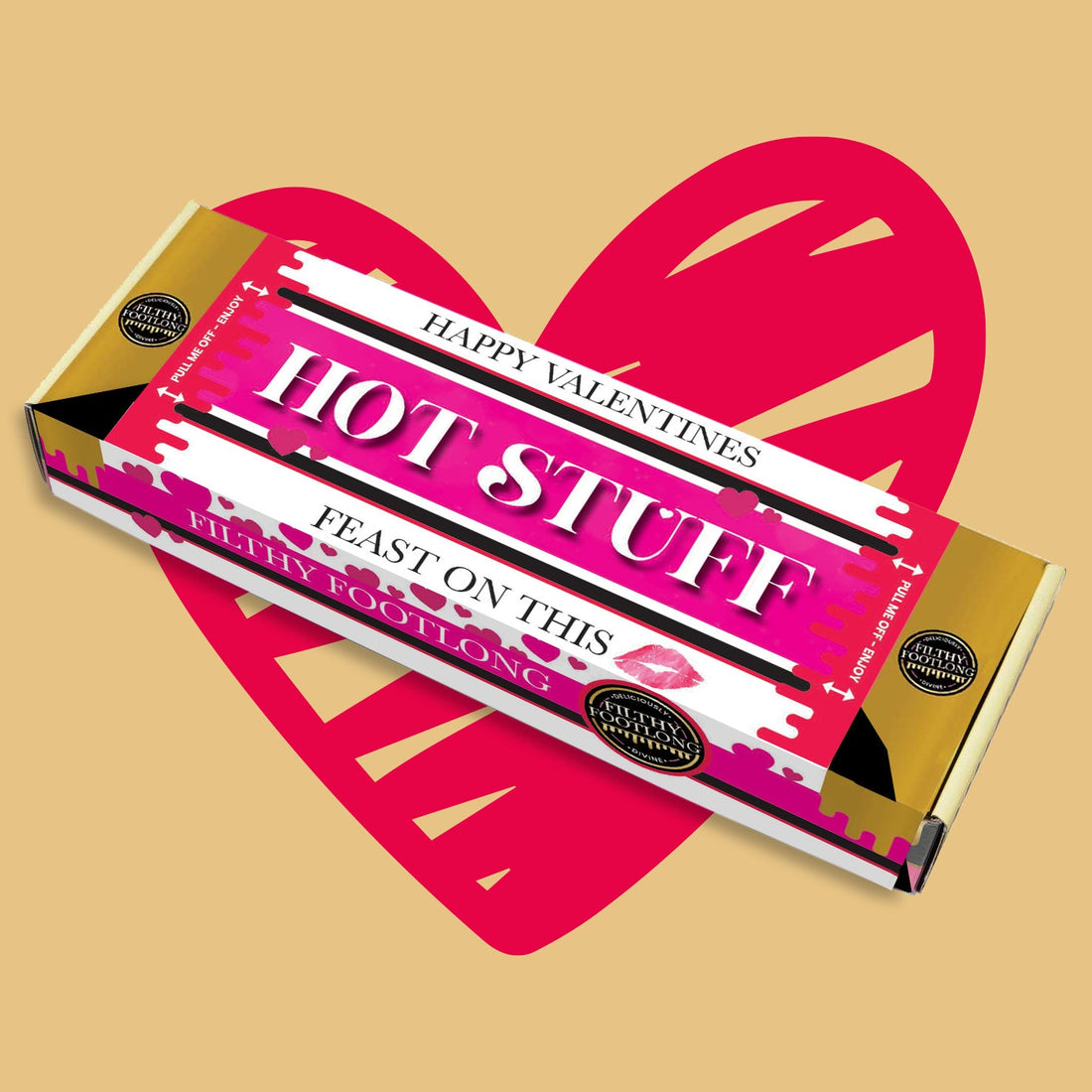 Valentine’s Filthy Footlong brownie gift
