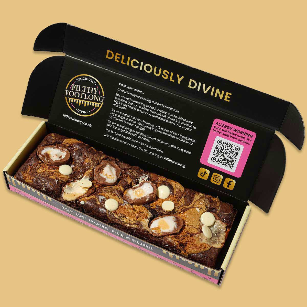 Footlong brownie for movie night