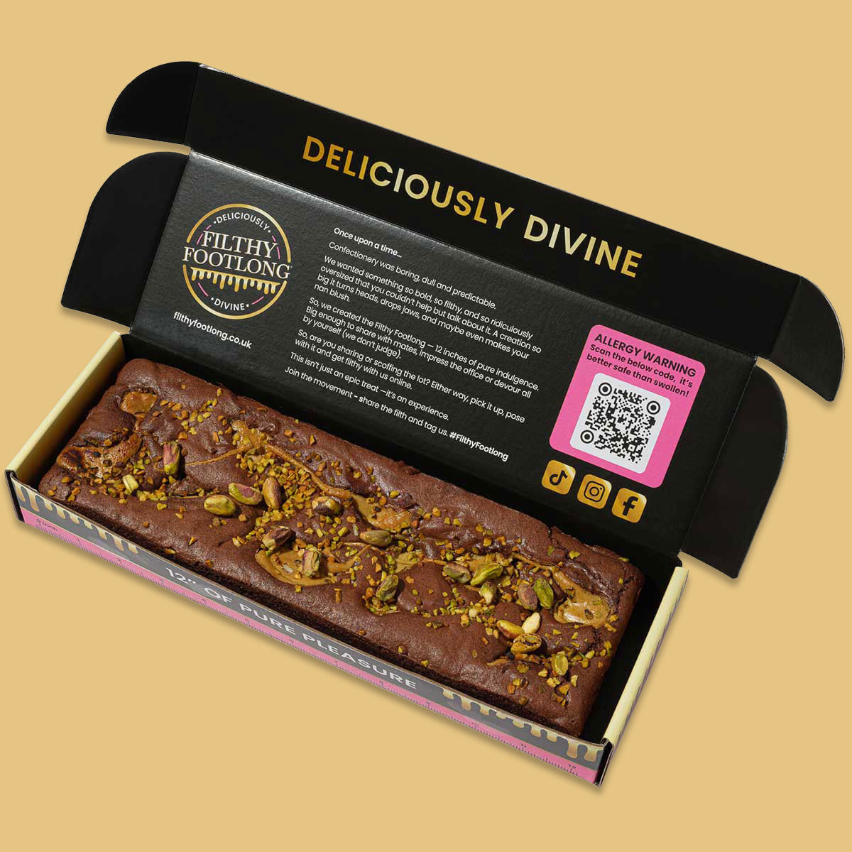 Movie night footlong brownie gift box