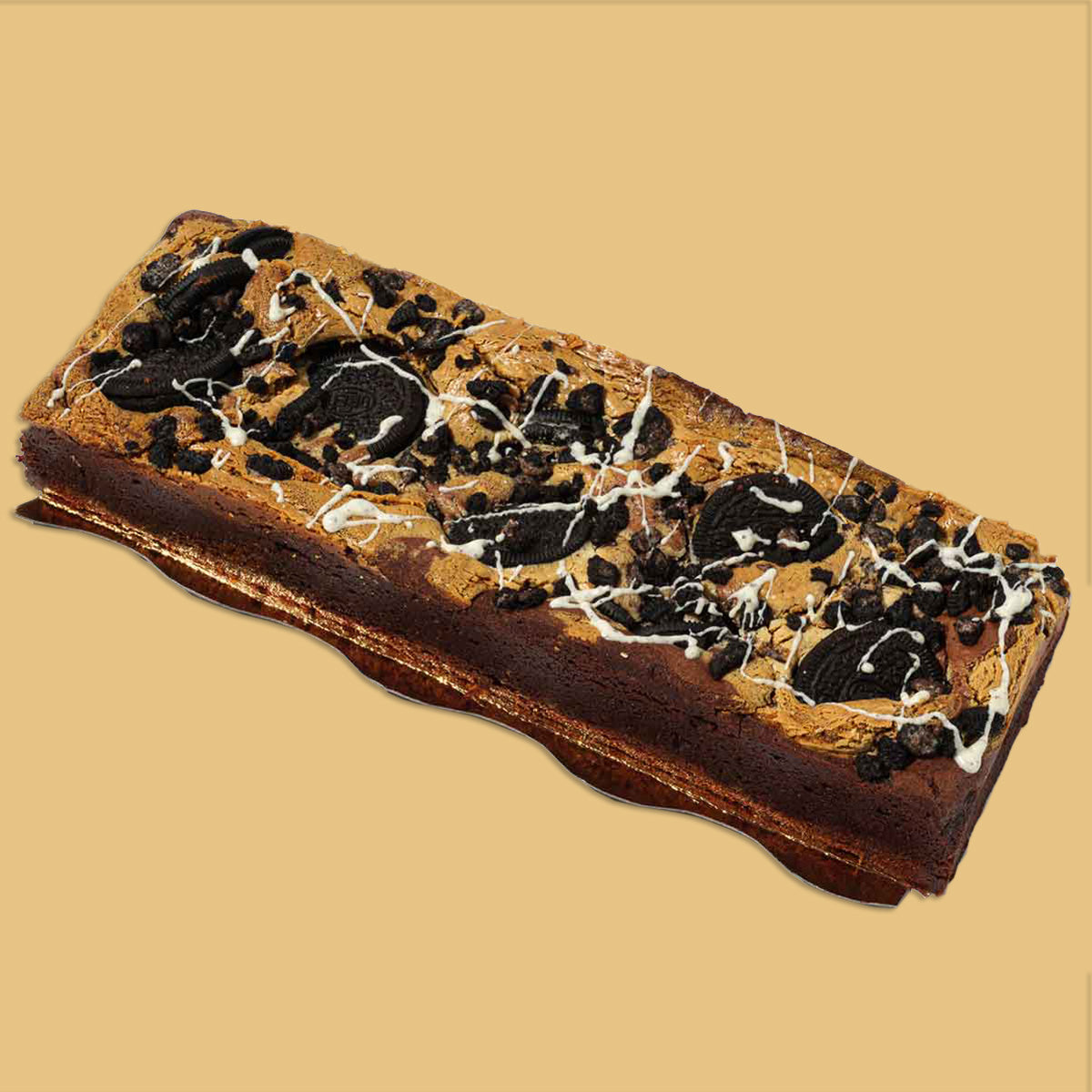 Oreo stuffed footlong brownie